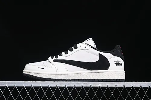 All categories Air Jordan Jordan series basketball shoes Air Jordan 1 Low High-end customized low-top sneakers Travis Scott x Fragment Design x Air Jordan 1 Low OG SP AJ1 Joe 1 Stussy joint-off-white carbon black low-top cultural casual sneakers XZ6868-002